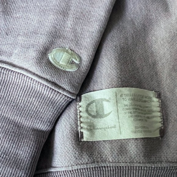 Champion Men's Natural State Reverse Weave Fleece Crew Sweatshirt Comfrey S LN - Picture 4 of 4